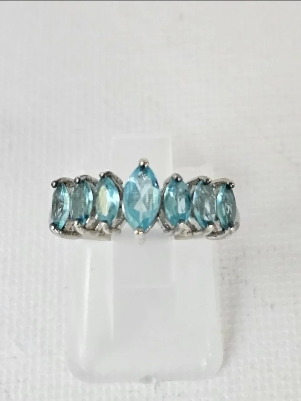 Genuine Paraiba Apatite in Platinum over Sterling Silver Sz 5! New
